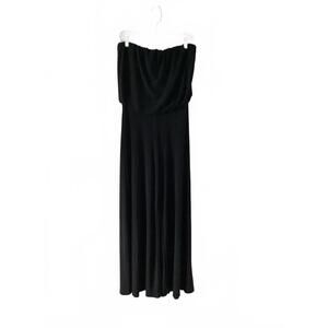 Blush‎ Black Strapless Wide-Leg Jumpsuit Stretchy Lounge or Party Size M